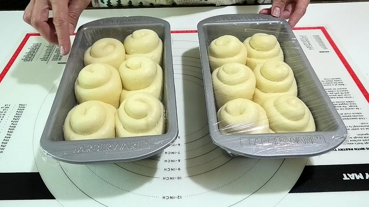 поднявшиеся булочки