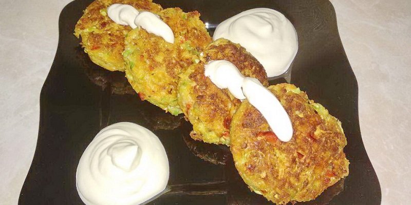 кабачковые оладьи