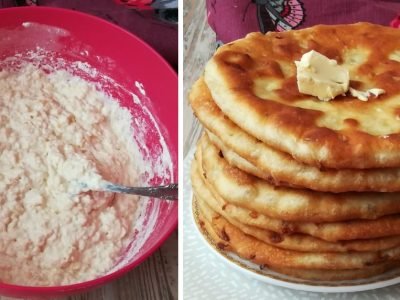 Пышные лепешки на кефире