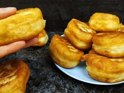 Пышные оладьи на кефире