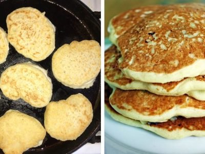 Пышные постные оладьи на дрожжах