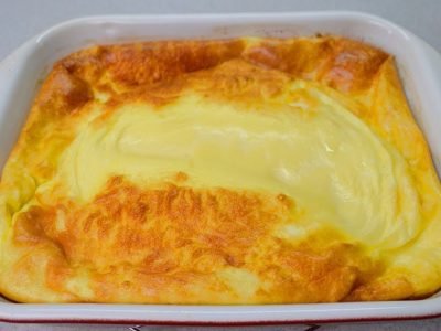 Пышный омлет в духовке