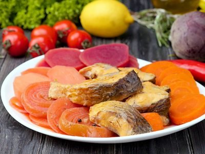 Как приготовить рыбу с овощами