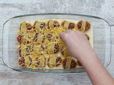 Ракушки с фаршем