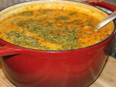 Рассольник на бульоне