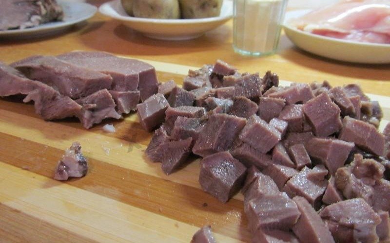 домашний рассольник с  языком