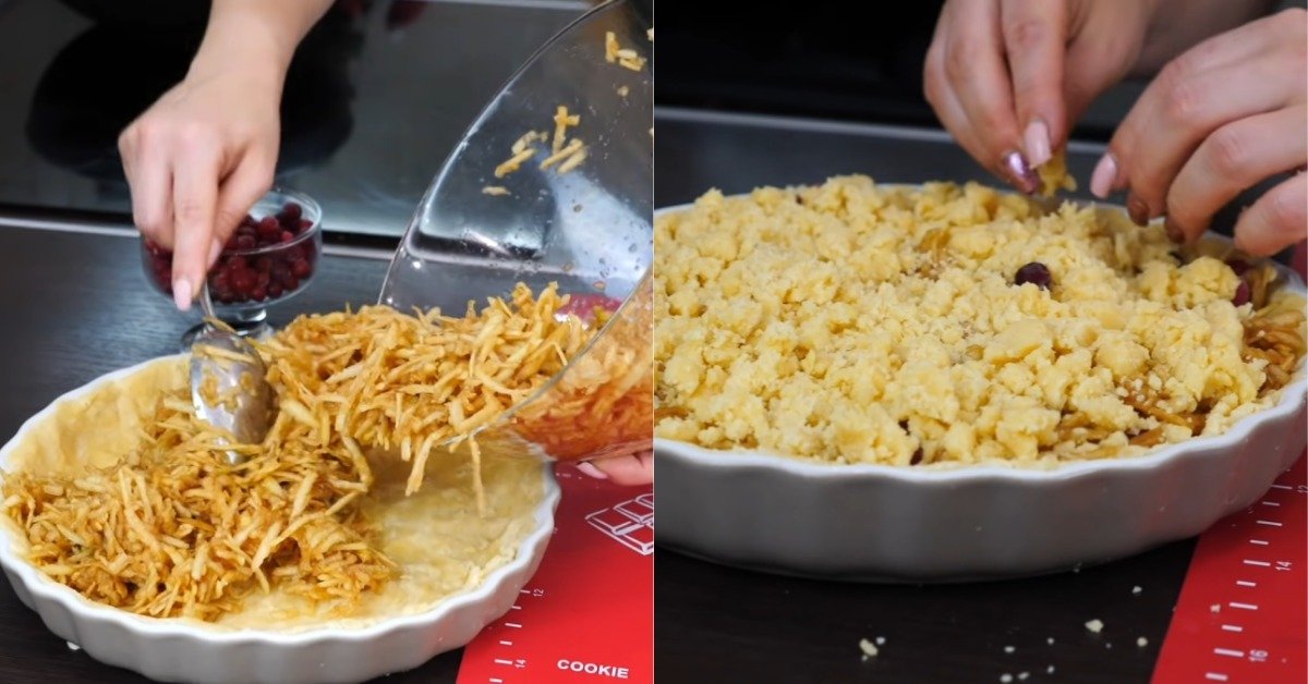 пирог с яблоками