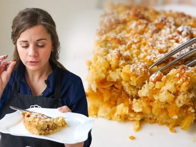 Рассыпчатый пирог с яблоками