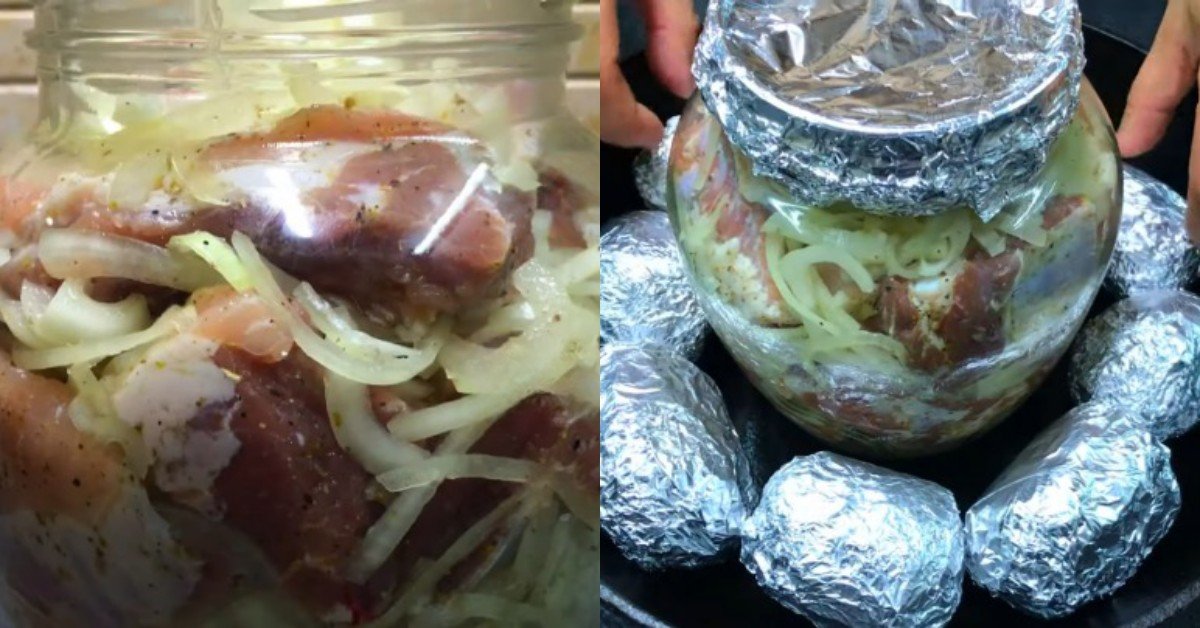 ребра в банке в духовке