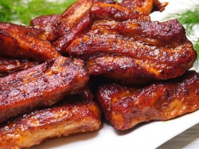 Свиные ребрышки по-канадски