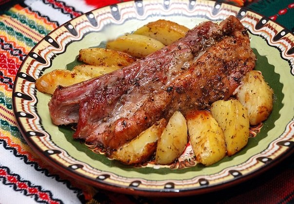 свиные ребрышки в духовке