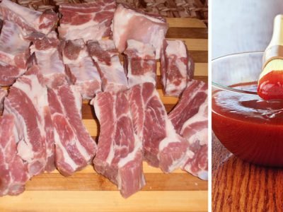 Ребрышки с соусом барбекю