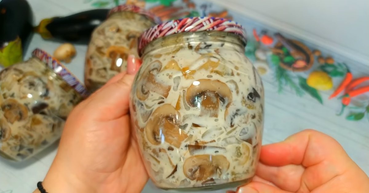 баклажаны с грибами