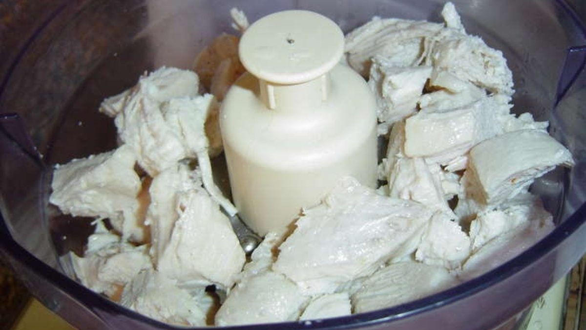 курица в блендере