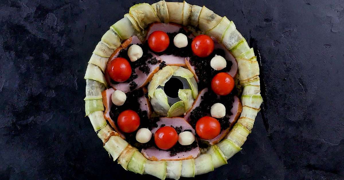 рисовый пирог с начинкой