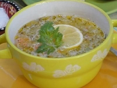 Рисовый суп с кунжутом