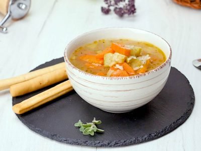 Рисовый суп с лимонным соком