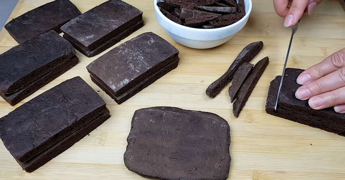 шоколадный торт на сковороде