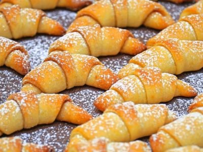 Быстрые рогалики на кефире в духовке