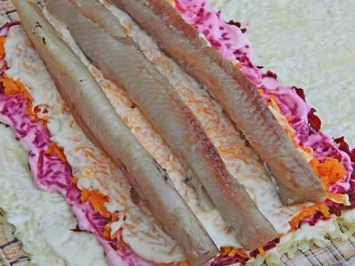 Роллы «Сельдь под шубой»