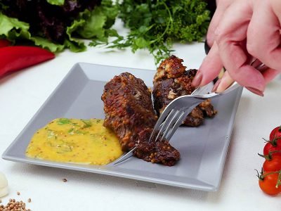 Ростбиф с горчичным соусом