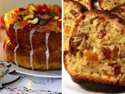 Рождественский кекс с сухофруктами и цукатами