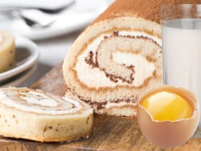 Рулет из блинов с заварным кремом