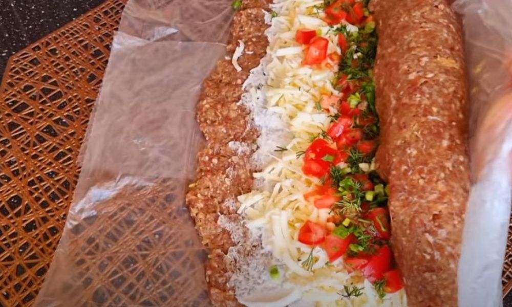 фарш в тесте