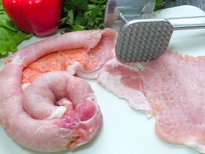 Рулет из карбонада: вместо отбивных