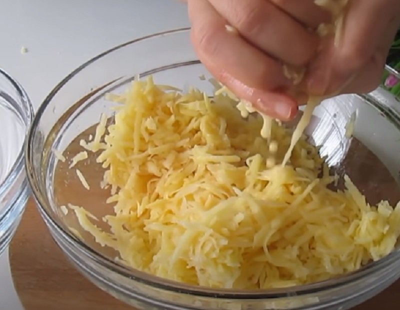 натирание картофеля