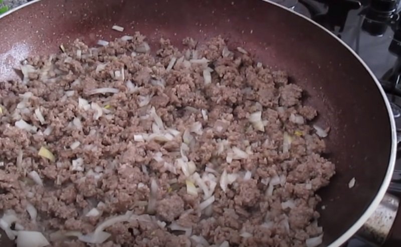 обжаривание фарша