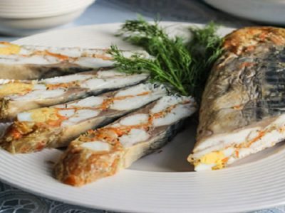 Рулет из скумбрии