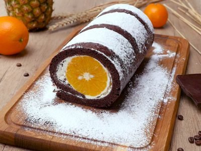 Рулет с апельсинами