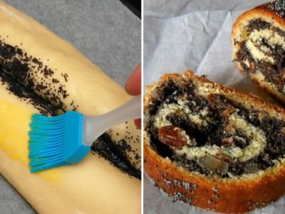 Рулет с маком из дрожжевого теста