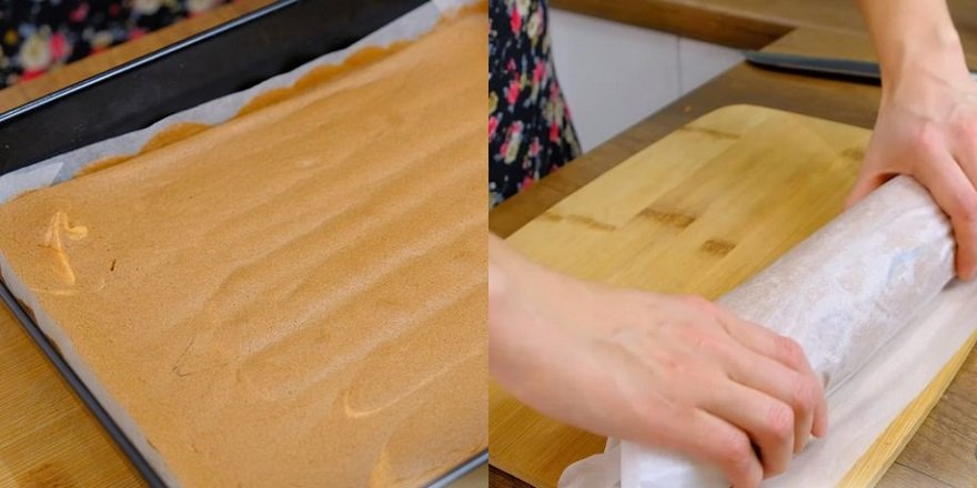 рулет бисквитный