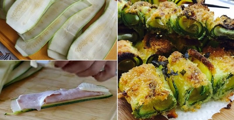 кабачковые рулетики