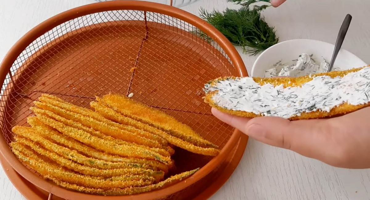 формирование кабачковых рулетиков