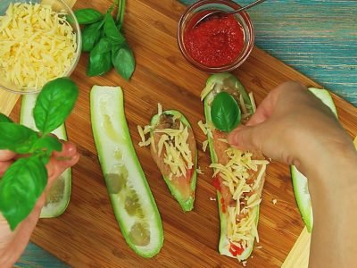 Рулетики из кабачков