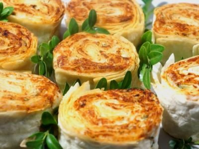 Рулетики из лаваша с курицей