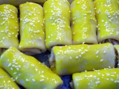 Рулетики с курицей