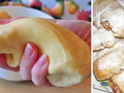 Рулетики с яблоками