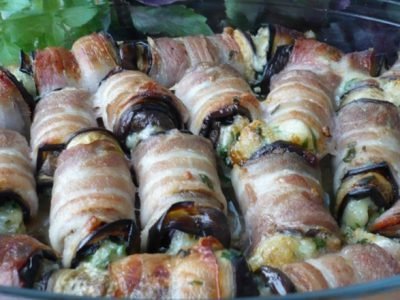 Рулеты из баклажанов