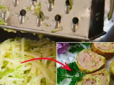 Рулеты из кабачков с фаршем