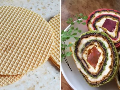 Рулеты из вафельных коржей