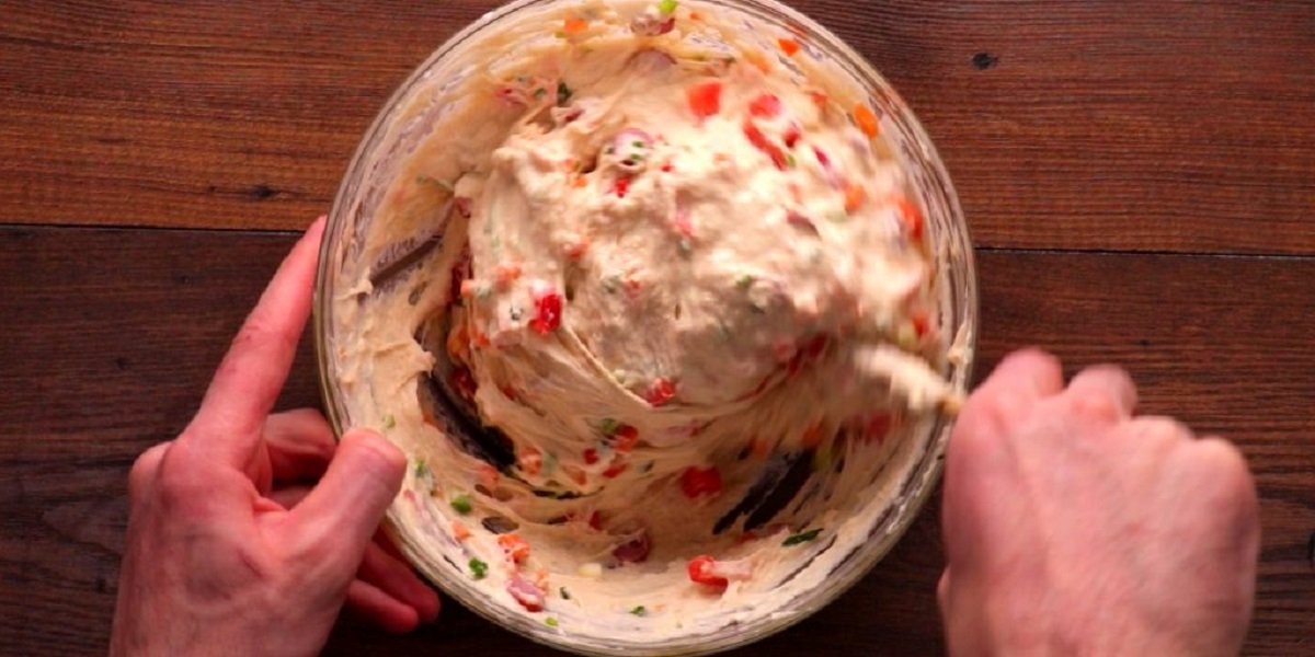 тесто с овощами