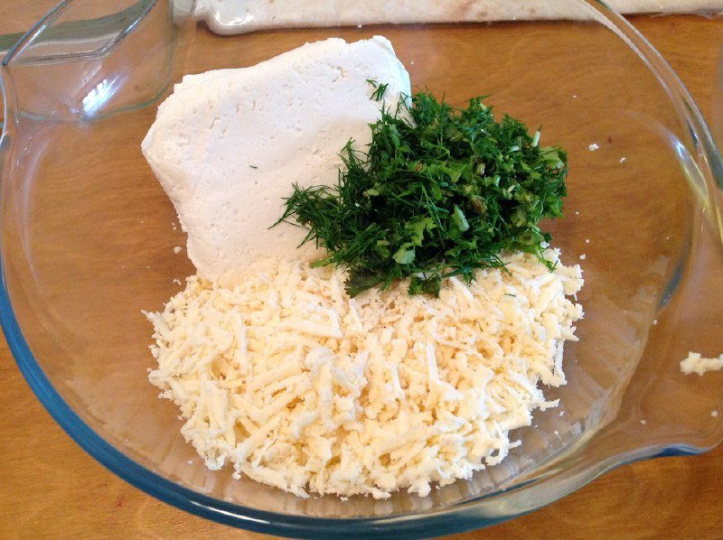 рваный пирог из лаваша