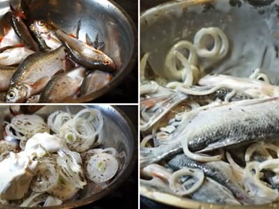 Жареная речная рыба по-узбекски