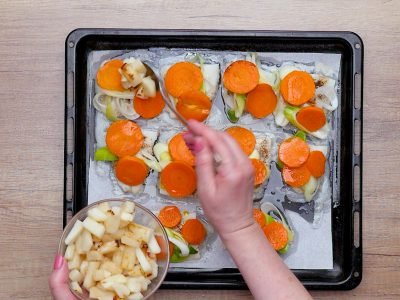 Рыба под сливочным соусом