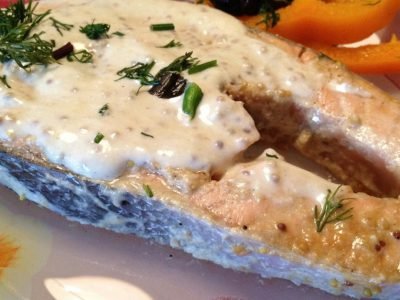 Рыба в кефире