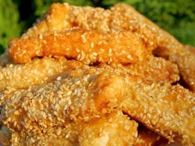 Рыба в кунжуте